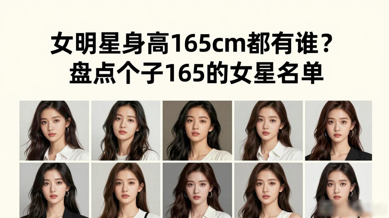 女明星身高165cm都有谁？盘点个子165的女星名单