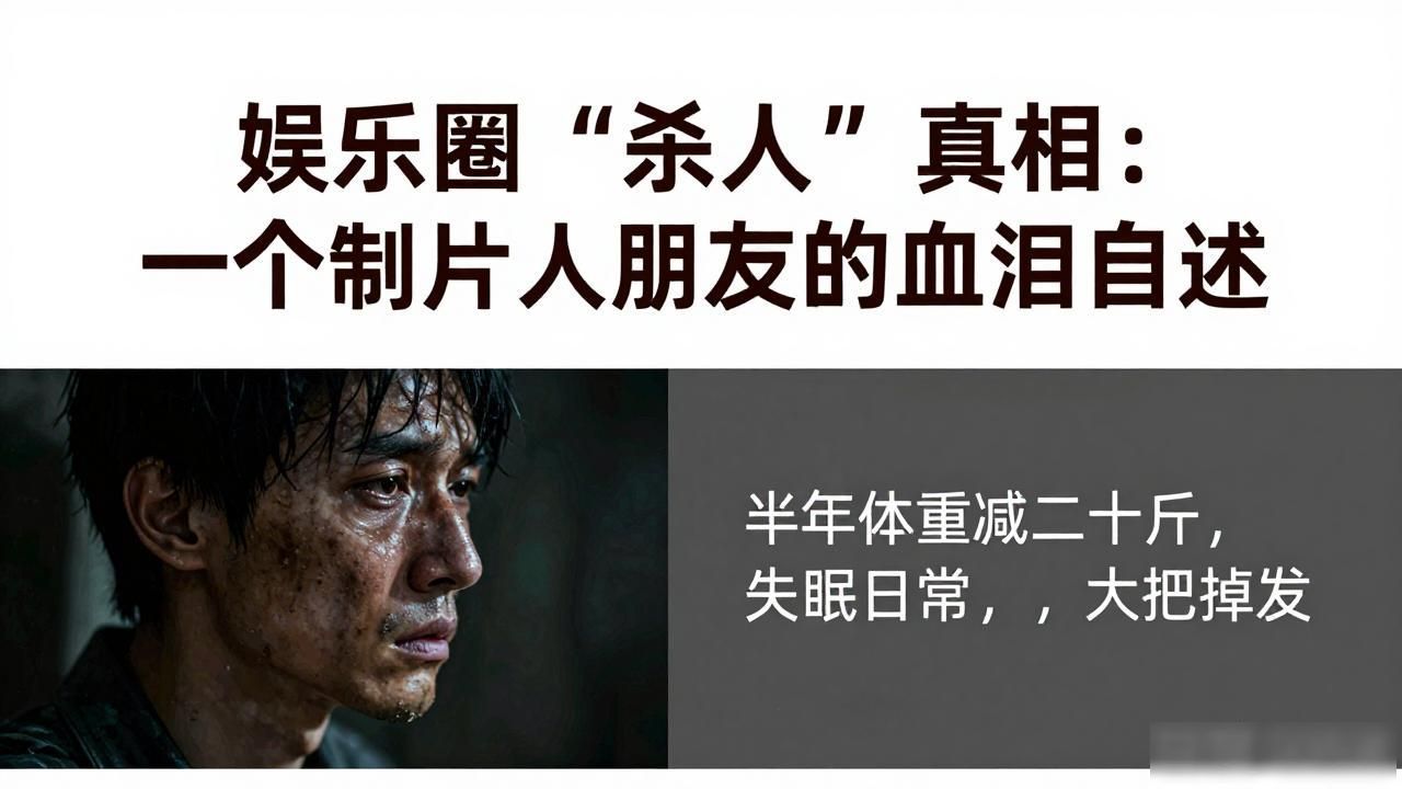 娱乐圈“杀人”真相：一个制片人朋友的血泪自述